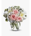 Mixed flowers bouquet in vivid colours