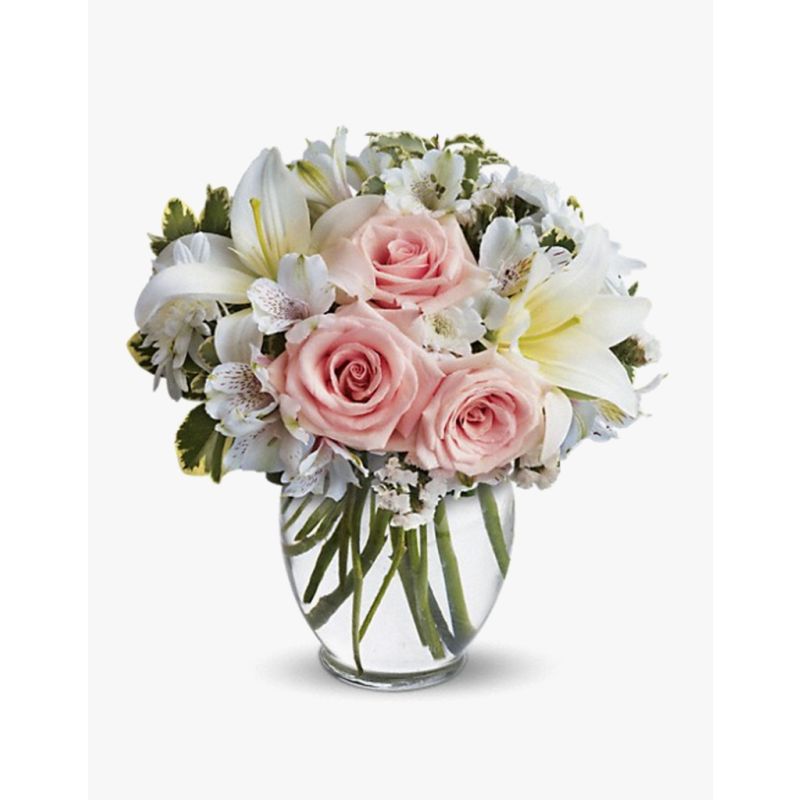 Mixed flowers bouquet in vivid colours