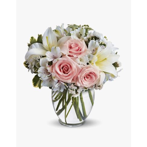 Mixed flowers bouquet in vivid colours